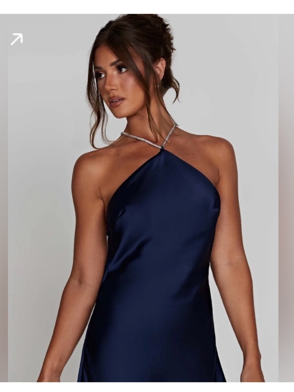 Baby boo CHIARA Navy Halter Mini Dress